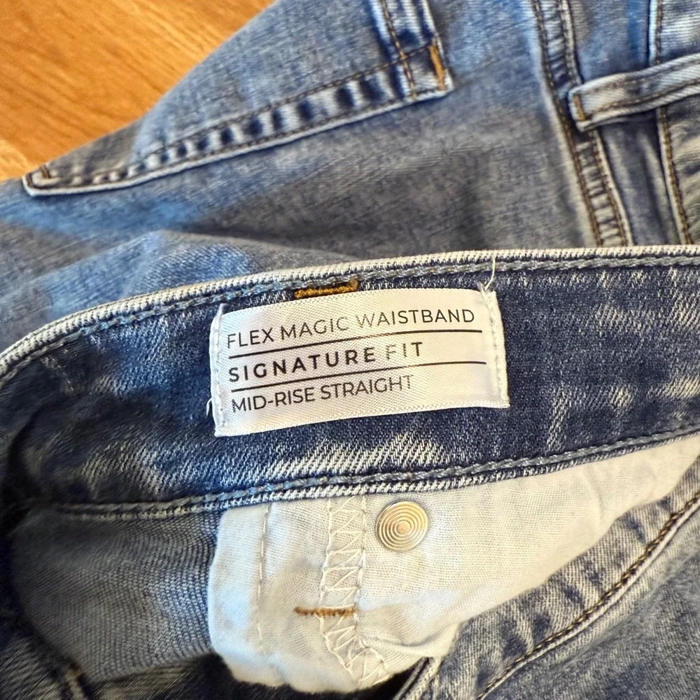 Lane Bryant Plus Size Women's Jeans 20 Signature Fit Mid Rise Straight Leg Denim
